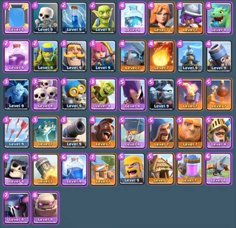 CARTAS LENDARIAS CLASH ROYALE PARA IMPRIMIR